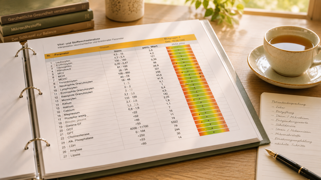 Blutwerte exceltabelle